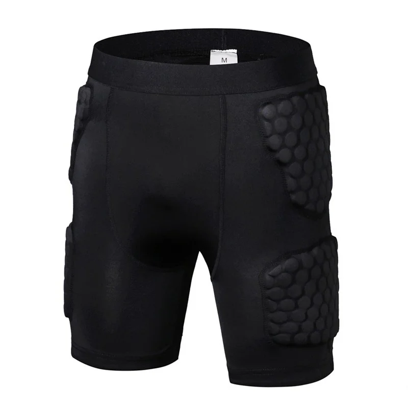 2018 Safety Honeycomb Tight Fitness Anti Collision Shorts Basketball Sports Anti Compression Shorts Sportswear