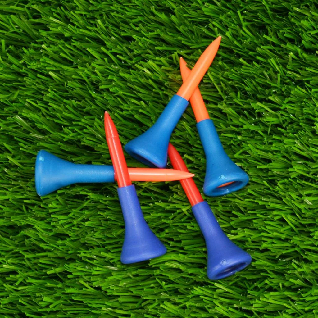 5 Pieces Rubber + Plastic Soft Rubber Cushion Top Golf Tees Accessories Random Color Short Medium Long Random Color