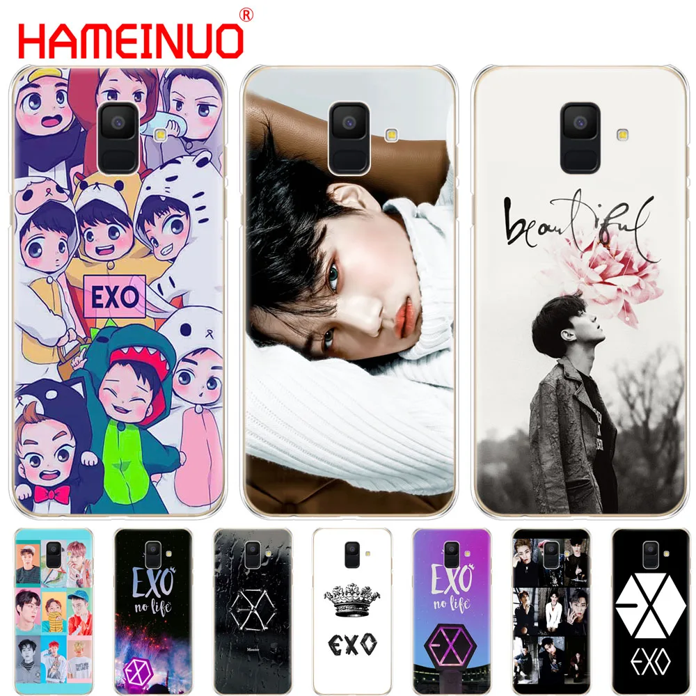 

HAMEINUO Kpop exo Lucky one cover phone case for Samsung Galaxy J4 J6 J8 A9 A7 2018 A6 A8 2018 PLUS j7 duo