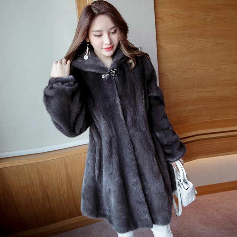 2018 winter new mink fur coat,Nobel women real fur coat High-end Plus size real fur jacket Free shipping YLK6632