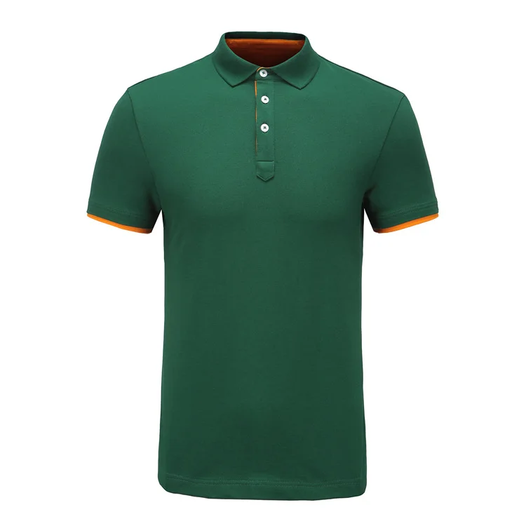 

Men's cotton short-sleeved t-shirt new men's lapels half sleeve tide t-shirt clothes men CC03