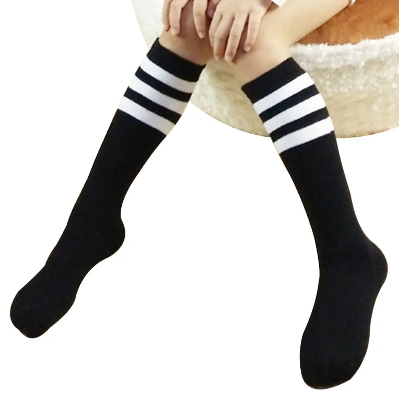 6 Paare Jungen Mädchen Kinder Knie Hohe Dicker Gewicht Baumwolle Lange Schule Socken 