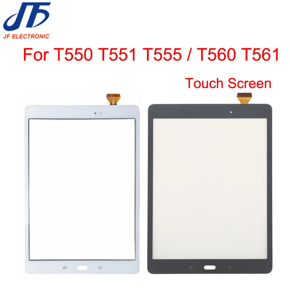 10Pcs Touch Panel Replacement For Samsung Galaxy Tab E 9.6 T560 T561 T550 Touch Screen Digitizer sensor Glass Lens with sticker