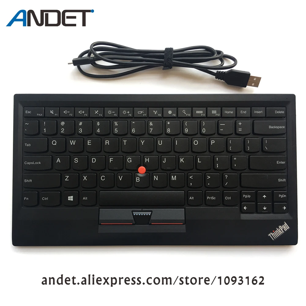 Оригинальная компактная Проводная клавиатура США для lenovo ThinkPad 0B47190 USB Charge Trackpoint для планшетных ПК и ноутбуков