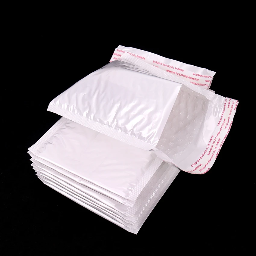 10 шт./упак. 160*140 мм, белые пресноводные жемчужины Пленка воздушно-пузырчатой упаковке курьерской сумки Водонепроницаемый упаковка почтовые сумки Бизнес расходные материалы