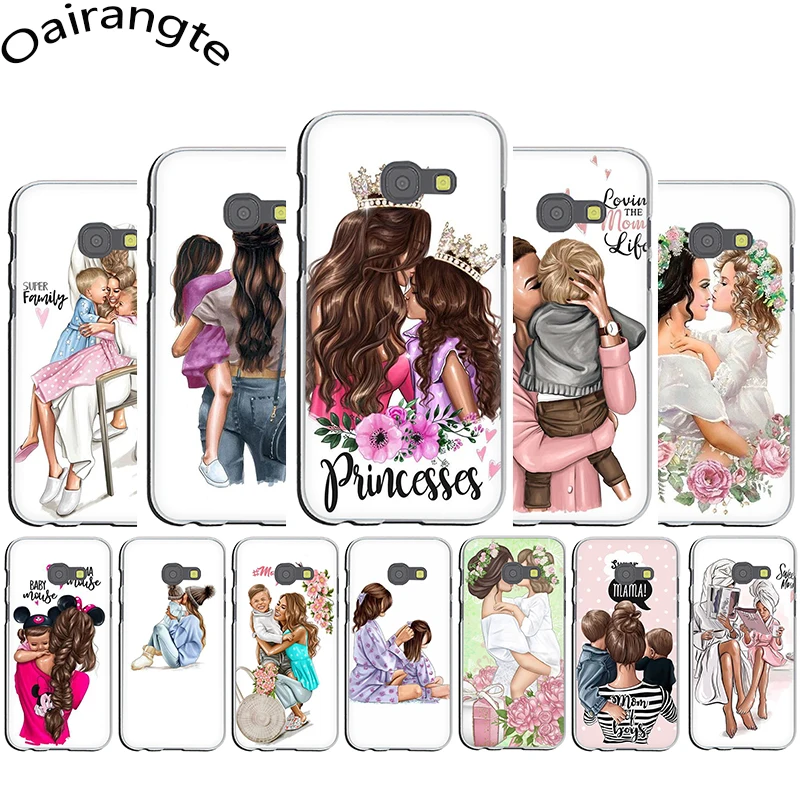 

Girl Queen Mom and baby Hard Phone Cover Case for Samsung J1 J2 J3 J5 Prime J6 J7 EU US Version
