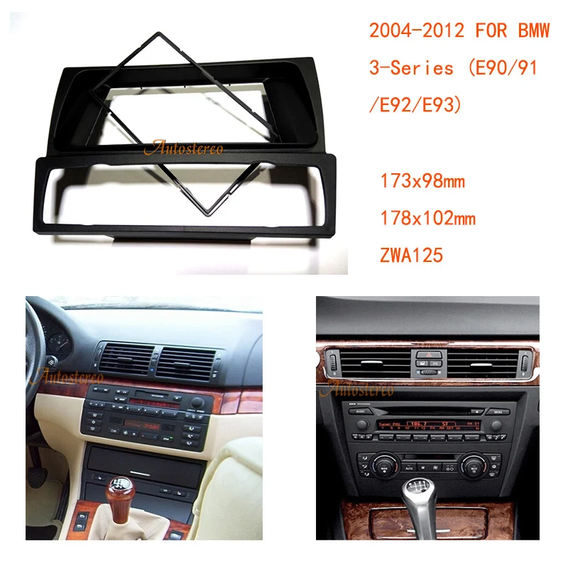 

Car Radio Fitting Kit installation fascia for BMW 3-Series E90/91/E92/E93 2004+