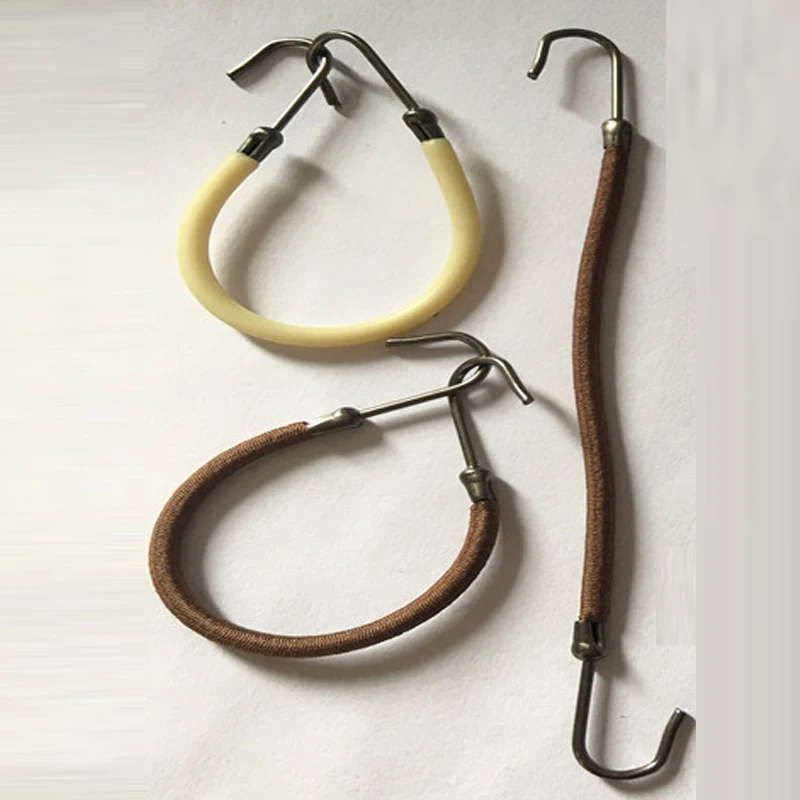 3pcs Fashion Rubber Bands Hooks Hair Styling Ponytail Hooks Holder Bungee Bands for women girls