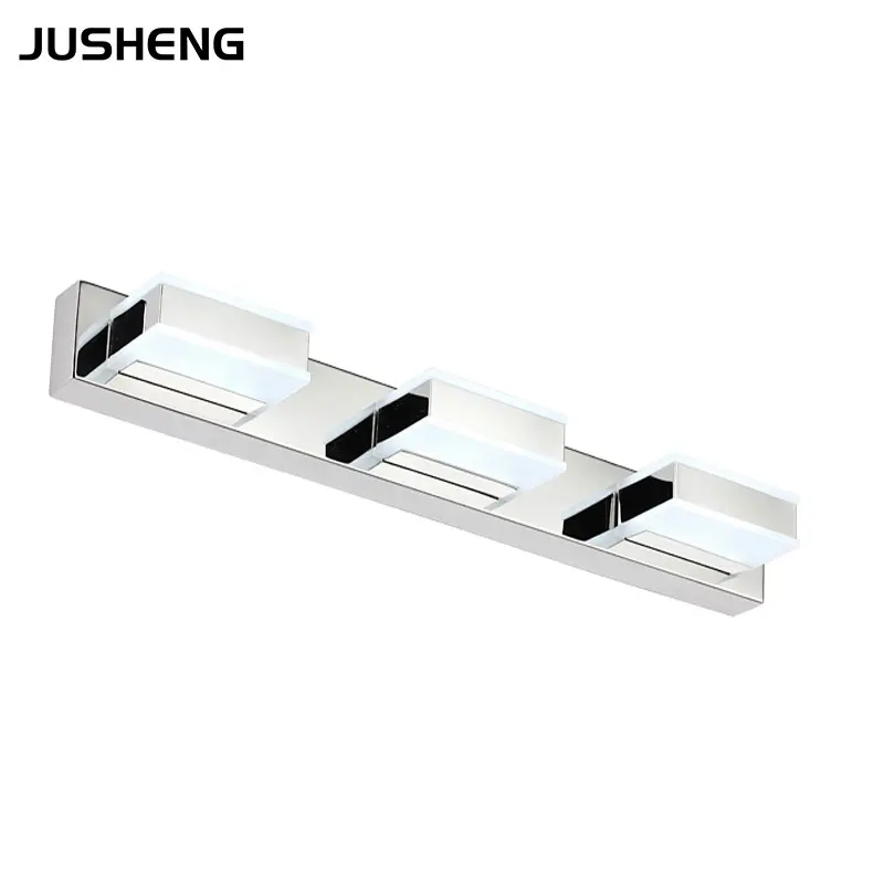 

Indoor Wall lamps 3-lights Modern LED Bathroom Lights 50CM Long Stainless Steel Lighting Fixture 110-220V