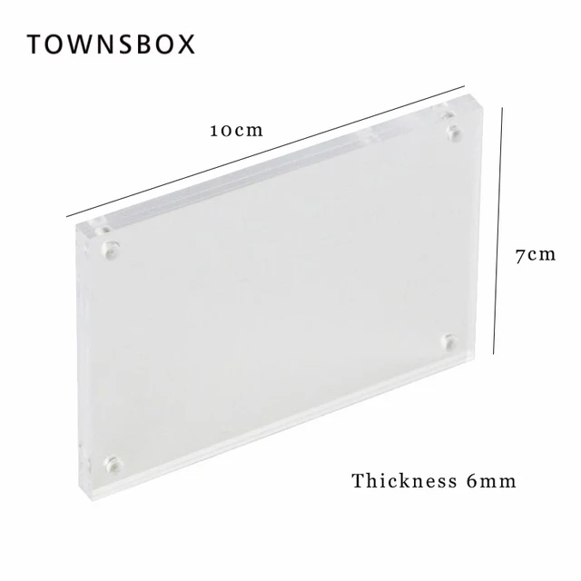 Us 1 62 5 Off Acrylic Block Frame Magnetic Wall Mount Tag Display Sticker Paper Info Door Sign Holder Plate Name Card Cover In