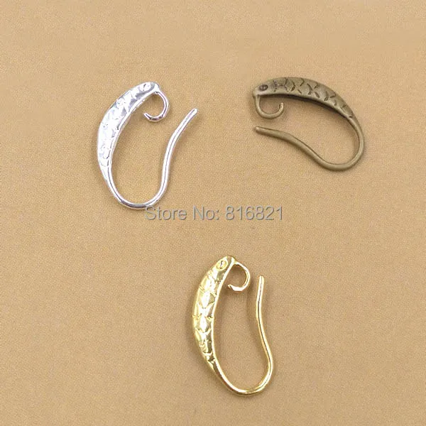 

12x17mm Blank Fish Shape Earring Hook Diy Earrings Jewelry Findings Accessories DIY Crafts Making