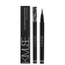 Супер черный Водонепроницаемый жидкий карандаш для подводки глаз карандаш со спонжем голова подводка для глаз Ручка Макияж Основы красоты подводка для глаз, контур красоты