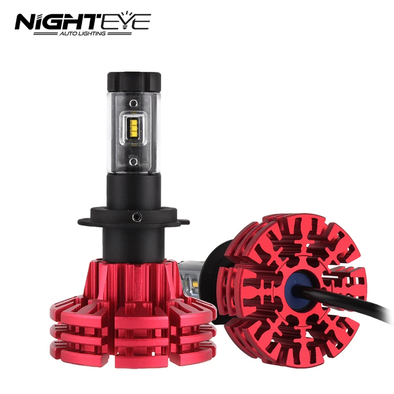 NIGHTEYE Led H7 Car Headlight Bulbs 60W/Set 10000Lm 6500K 12V Beam Auto