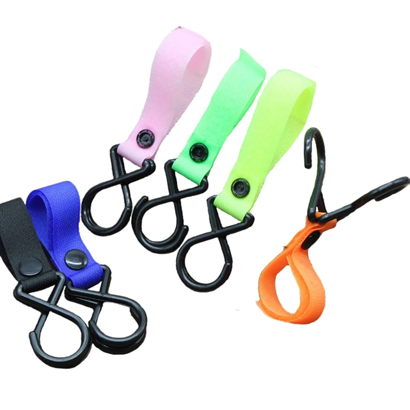 2Pcs Buggy Clip Pram Pushchair Stroller Side Hook Baby Handle Shopping Bag w//