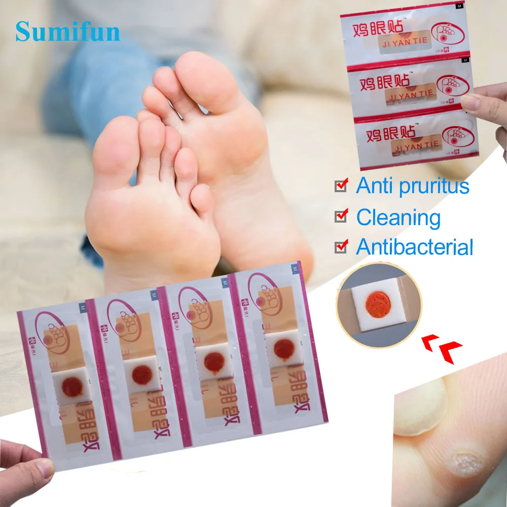 Пластырь Sumifun D1609 медицинский для смягчения и удаления бородавок обезболивающее