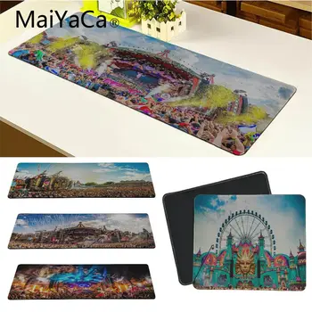 

MaiYaCa Belgium Tomorrowland Music Festival Rubber Mouse Durable Desktop Customized MousePads Computer Laptop Anime Mouse Mat