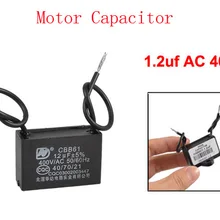 Мотор работает конденсатор с алюминиевой крышкой, CBB61 1,2 мкФ AC 400 V Два протянутая проволока 50/60Hz 6 шт