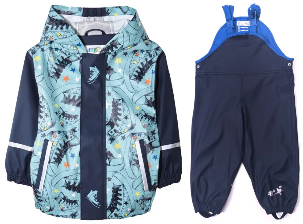 Весенне-осенние куртки для мальчиков и девочек, куртки+ брюки с поясом, комплект для мальчиков и девочек - Цвет: Photo Color19