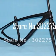 29ER Frame-полный углерода 3 К Глянцевая горный велосипед MTB 29ER кадра 17." с вилкой