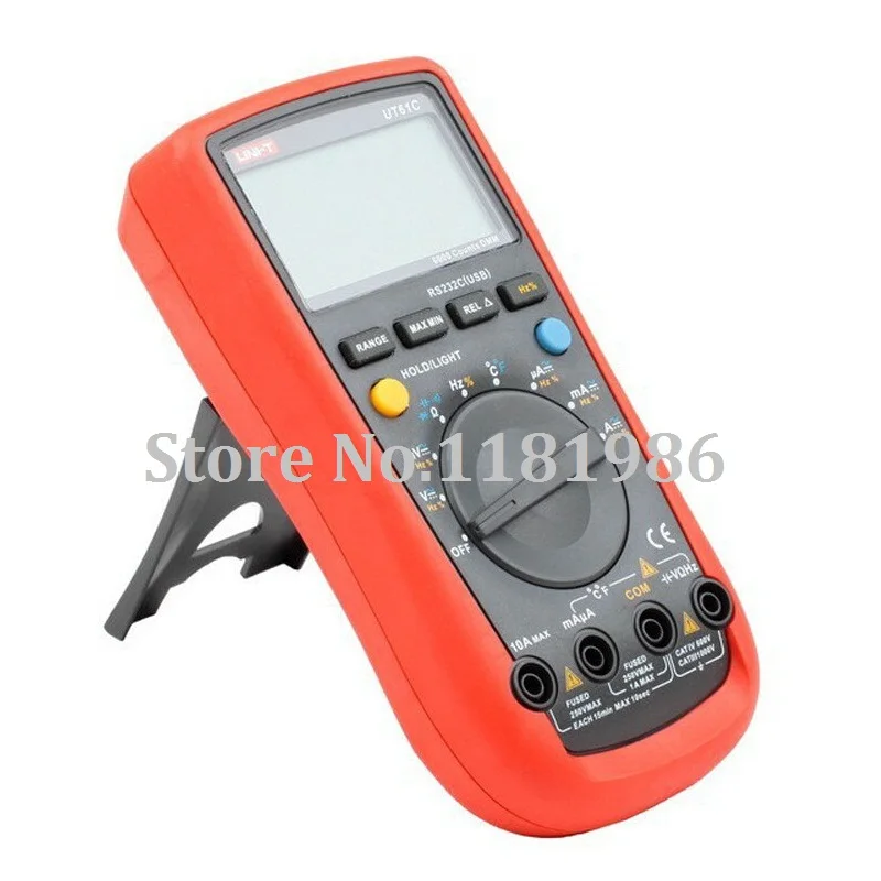 

UNI-T UT61C Intelligent / Modern Auto / Manual Ranging LCD Digital Multimeter Handheld / Palm-Size Tester DMM AC DC Volt Ohm Frq