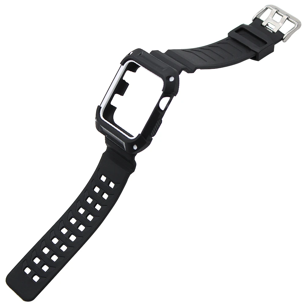 Резиновый защитный чехол с ремешком для 38 мм 42 iWatch Apple Watch ремешок наручных часов