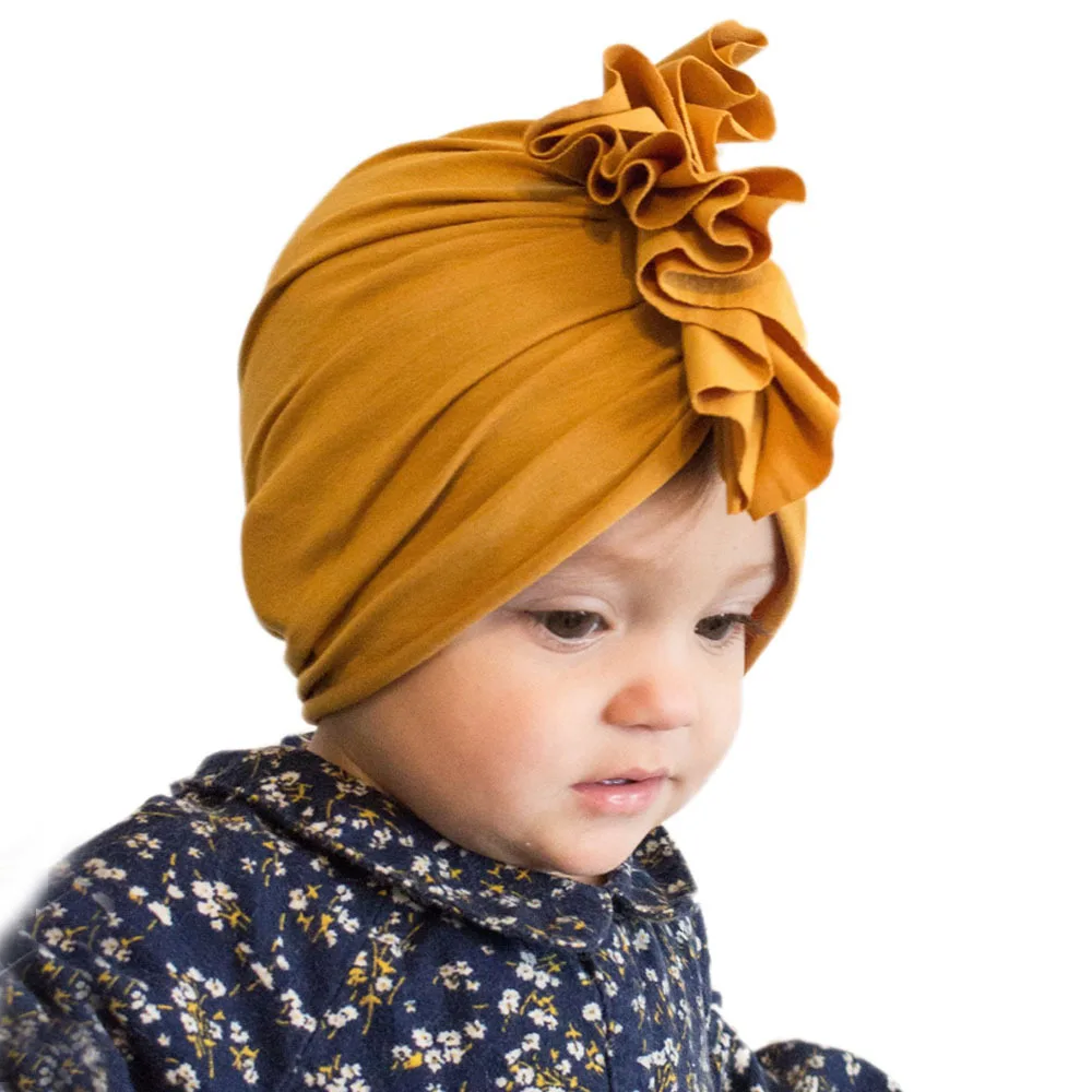 Одноцветное Цвет твист головная повязка в виде чалмы Кепки для ребенка детские аксессуары для волос Стрейчевые заколки Комбинезоны