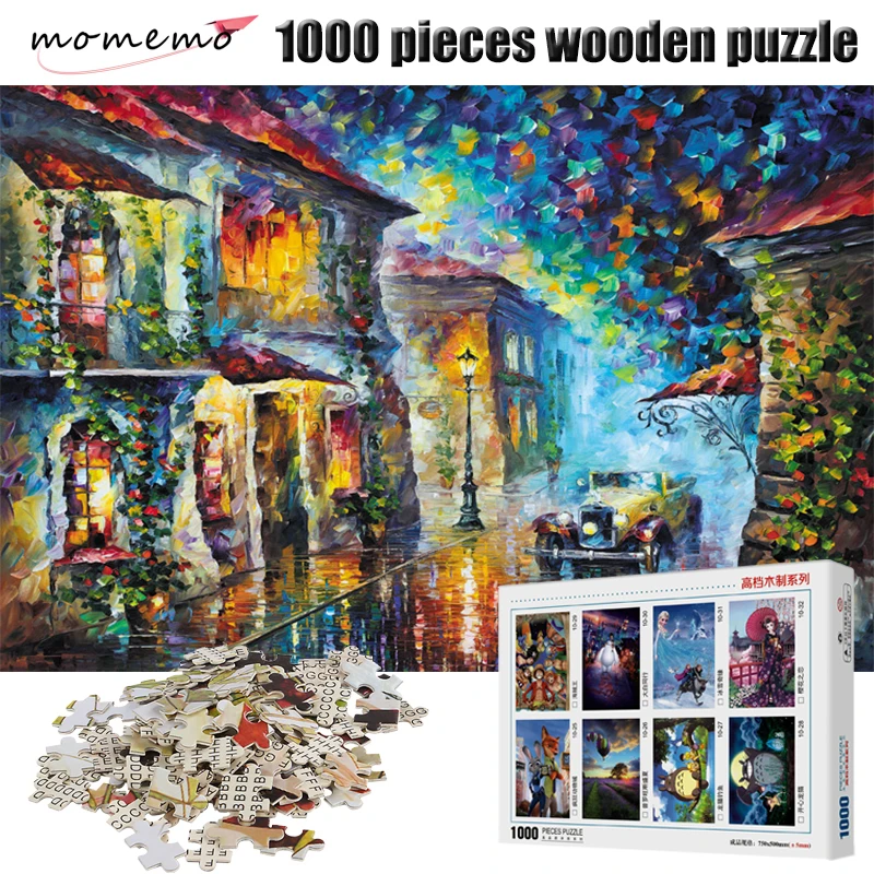 MOMEMO Adult Puzzles 1000 Pieces Wooden Puzzle Landscape Jigsaw Puzzles for Adult Assembling Toys Puzzles Game for Children Gift MOMEMO Adult Puzzles 1000 Pieces Wooden Puzzle Landscape Jigsaw Puzzles for Adult Assembling Toys Puzzles Game for Children Gift