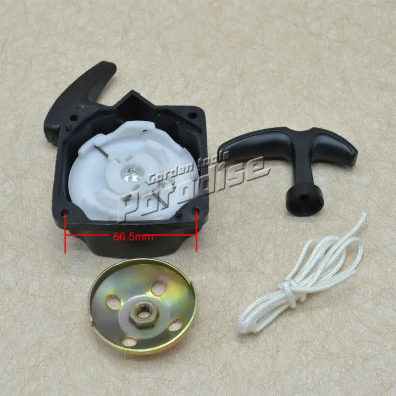 33CC 43CC 52CC Brush Cutter Steel Starter with pulley plate starter handle And Starter Rope 3
