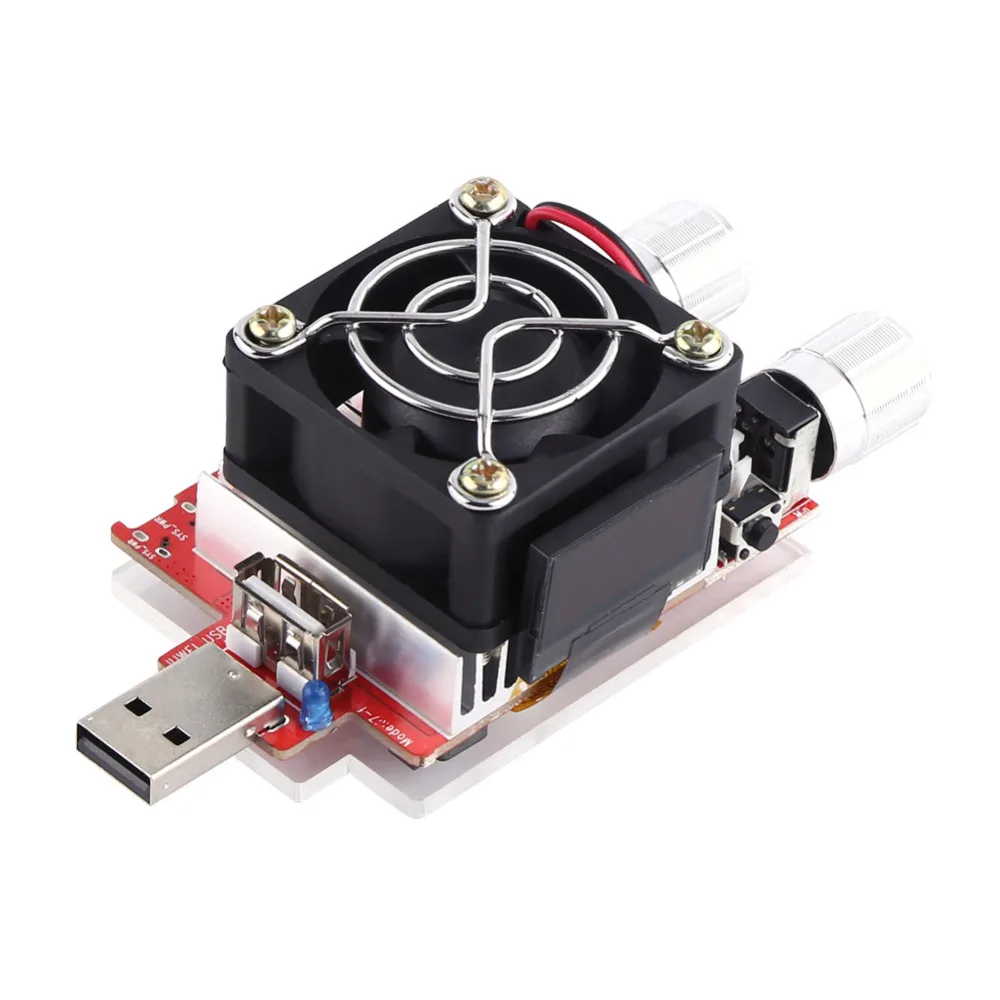 

New 35W Adjustable USB Constant Current Electronic Load Battery Voltage Capacity Tester With LCD