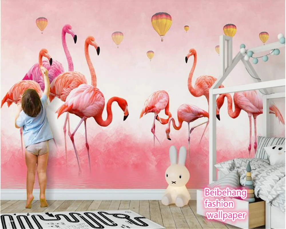 Фламинго Рисунок На Стене фото 15