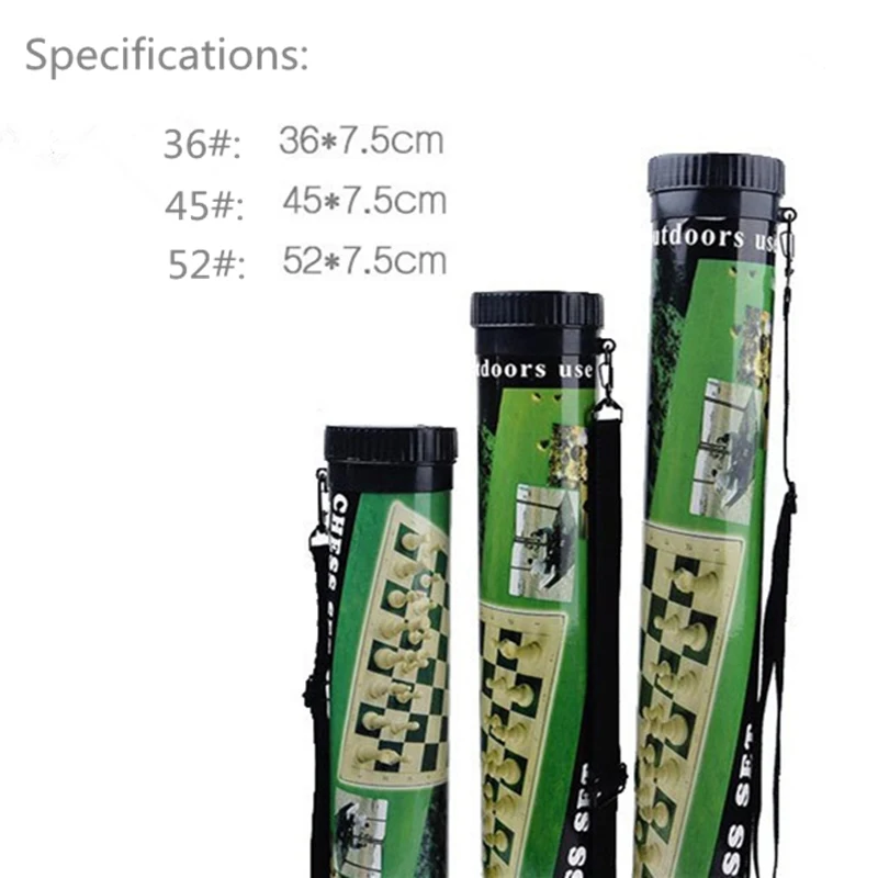 Outdoor Plastic Chess Portable Cylinder Chess Set Black and White Folding board Family Travel Essential Yernea