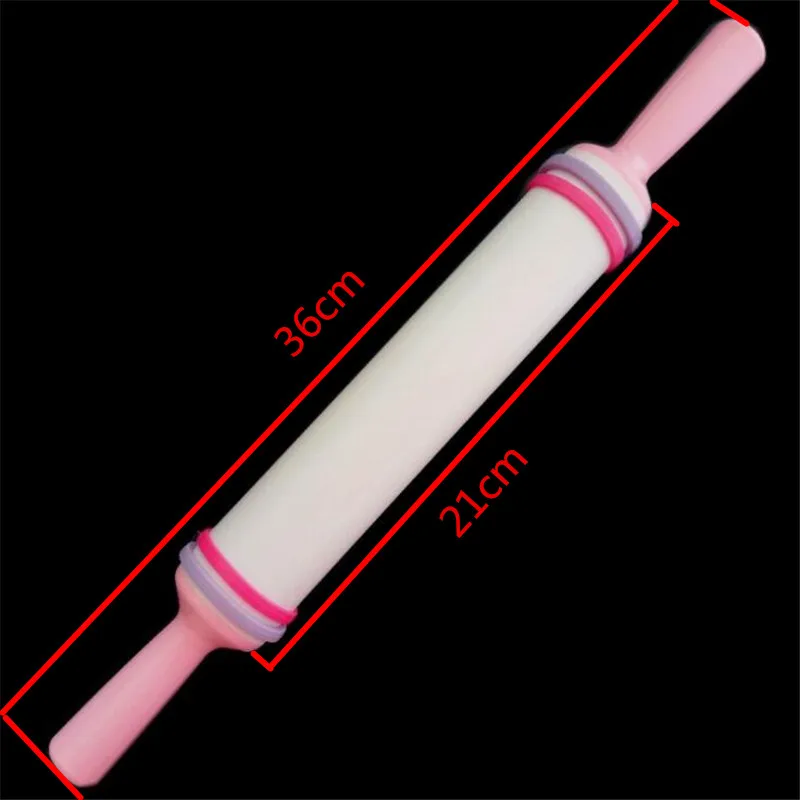 

Delfenfen 1PC Adjustable Rolling Pins Non-Stick Fondant Embossing Cake Dough Roller Decorating Cake Roller Craft DIY