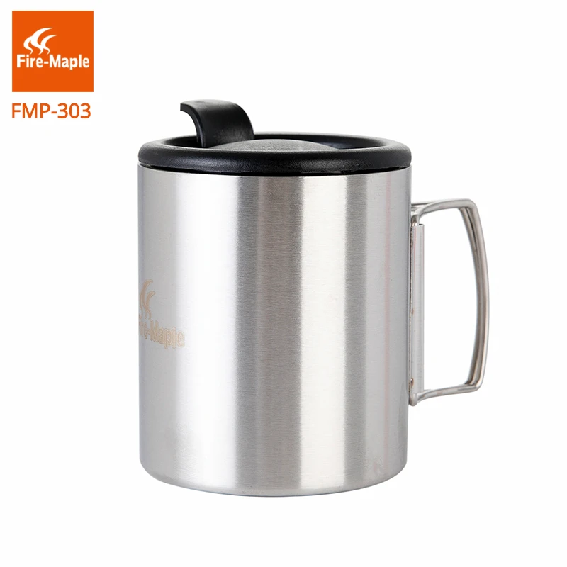 Billig Feuer Ahorn Wandern Becher Outdoor Klettern Camping Reise 160g 320ml Tragbare FMP 303 Doppel Wand Edelstahl Isolierung Tasse