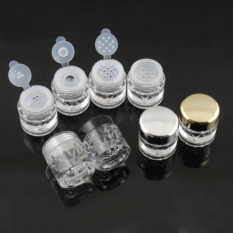 

Hot Sale 5G Cosmetic Powder Jars with Sifter Mesh Empty Box Diy Make-up powder case Packing Containers bottles