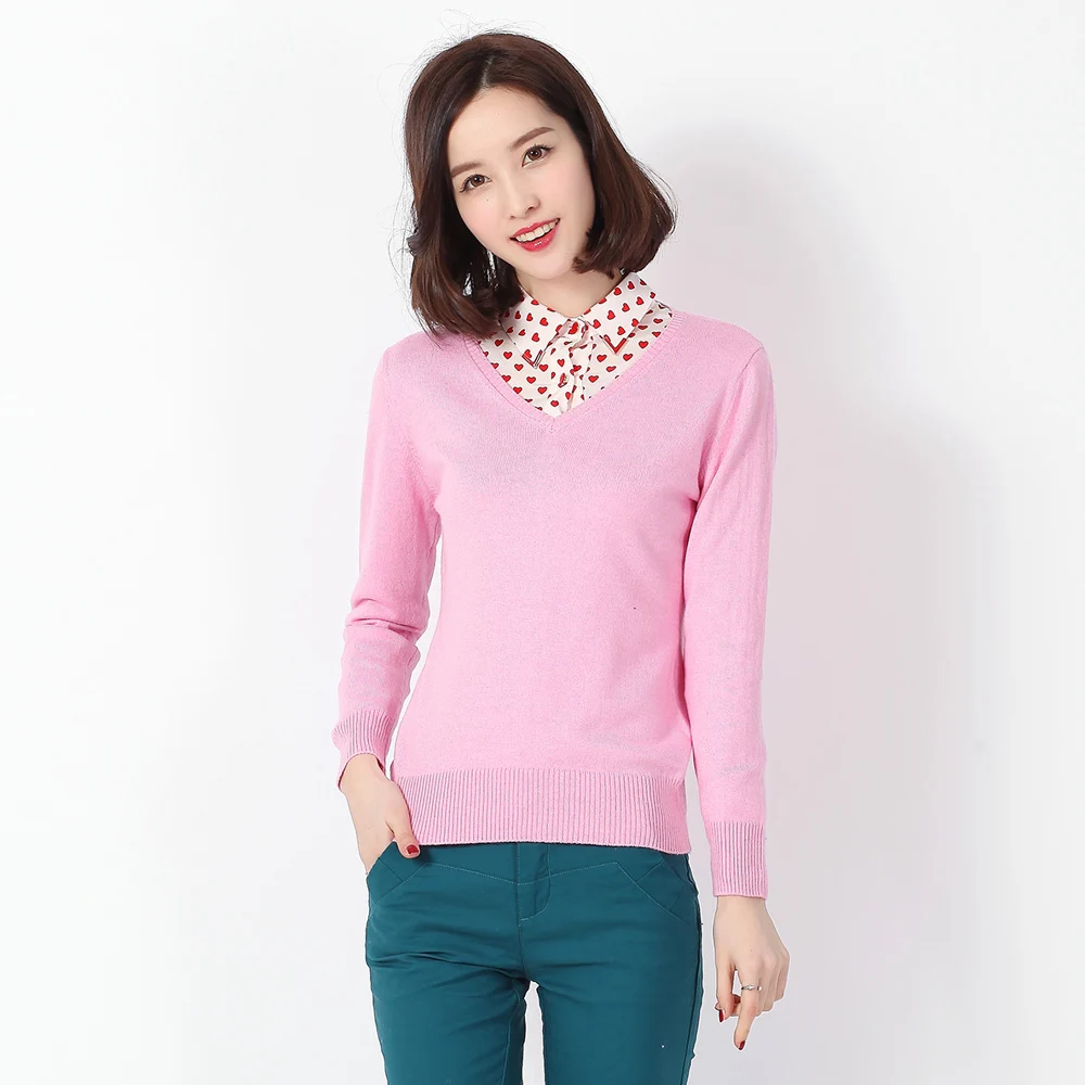 Hot Sale Fashion Autumn Winter Cashmere Wool The Knitted Striped Sweater Women 2015 Woman V-neck Long Sleeve Pullovers Hot Sale Fashion Autumn Winter Cashmere Wool The Knitted Striped Sweater Women 2015 Woman V-neck Long Sleeve Pullovers