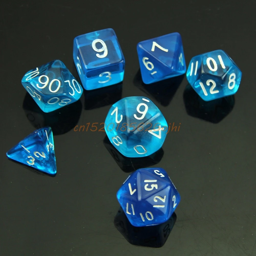 7 сторонних Die D4 D6 D8 D10 D12 D20 MTG RPG D & DND поли кубики настольная игра шахматы|poly dice|dice