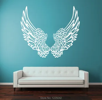 

Vinyl Wall Sticker Wall Decal Big Wings Angel God Guardian Bird Home Decor Decoration Wall Art