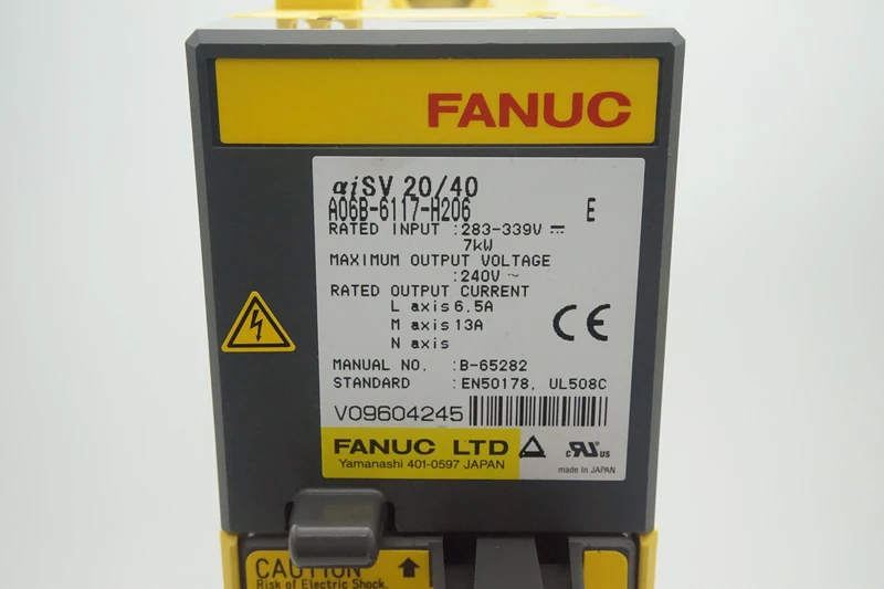 FANUC SERVO AMPLIFIER SERVO DRIVER A06B-6117-H206