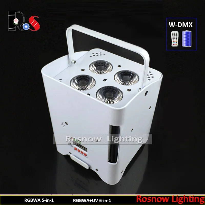 8 lights+1 charging case+1 transmitter RGBWA UV 4x18W LED