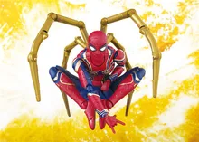 15CM SHF Infinity War Spiderman Iron Spider & Tamashii Stage PVC Action Figure Collectible Model 100% original bandai tamashii nations chogokin action figure onegai my melody