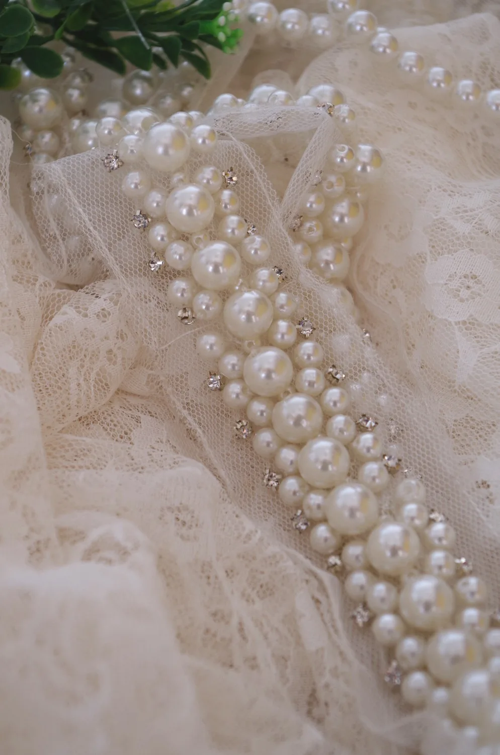 beaded bridal trim