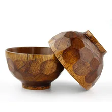 2 unids Recipiente de Madera De Azufaifo Naturales Manual de Molienda de Arroz Miso Japonesa