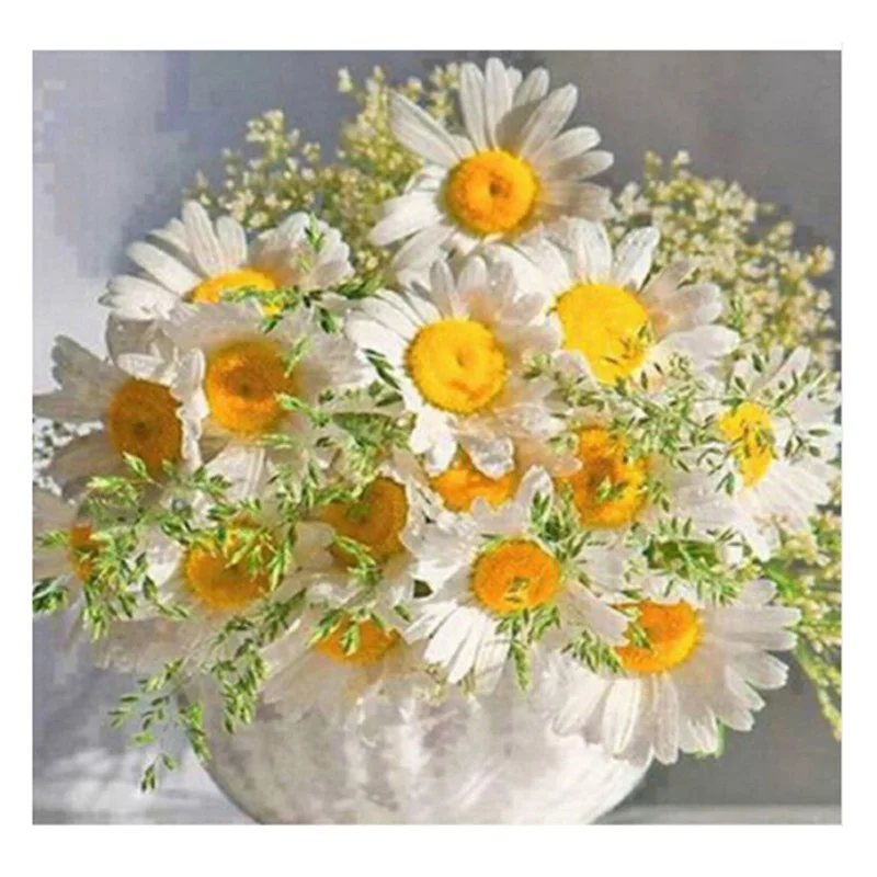 new 5D diamond painting room fresh flower painting small stick Diamond