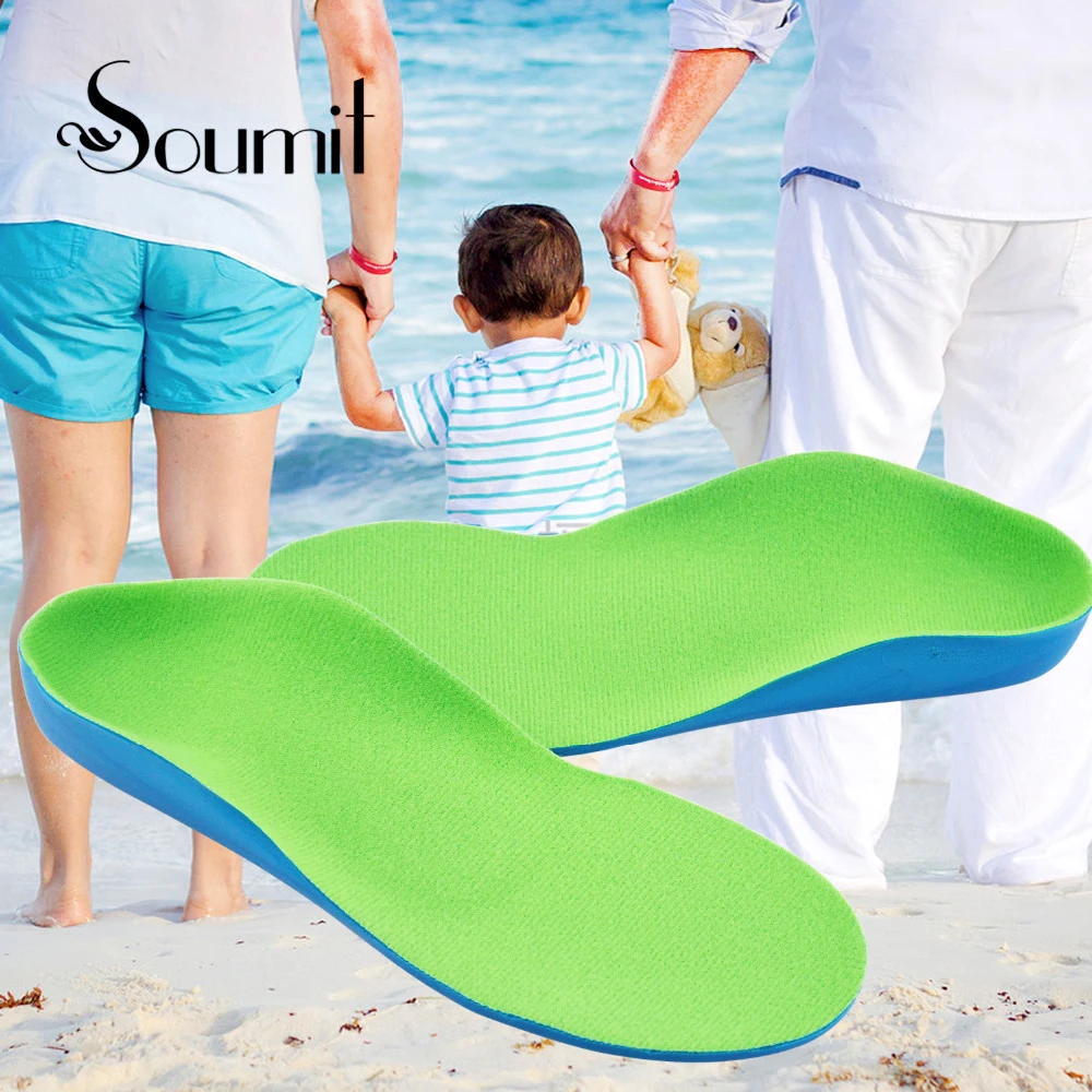 Soumit TPE PP Plastic High Arch Support Orthotics Flat Feet Corrective Insoles Shock Absorption Shoe Pads