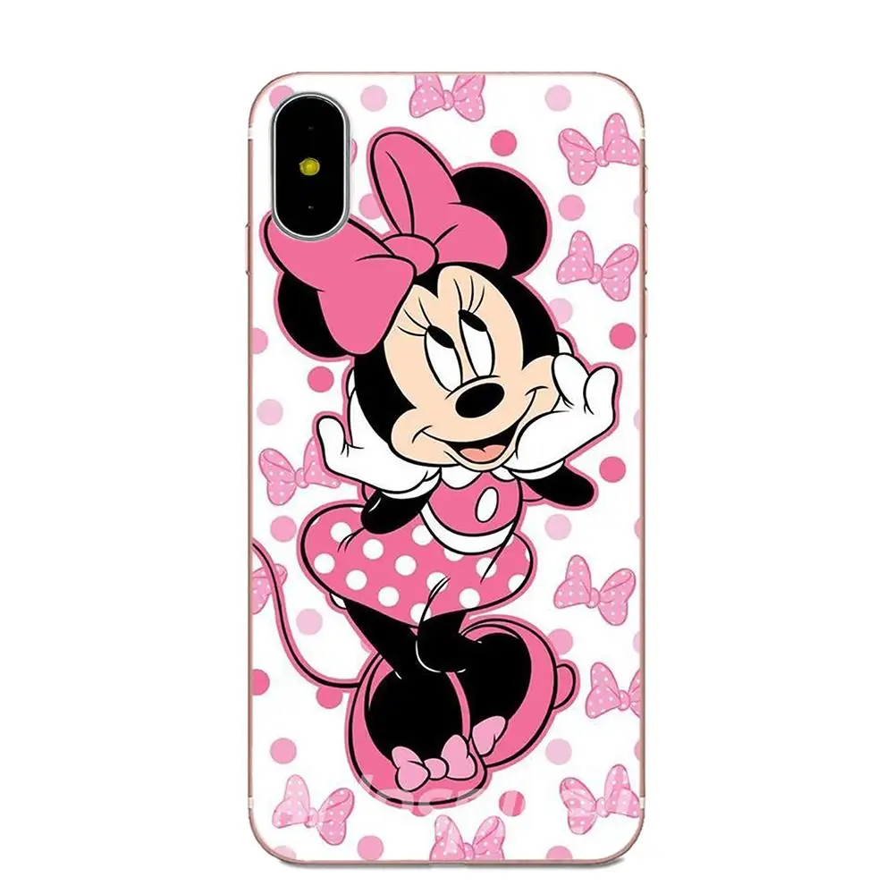 Милые Чехлы для девочек с Минни Маус Galaxy J1 J2 J3 J330 J4 J5 J6 J7 J730 J8 2015 2016 2017 2018 mini