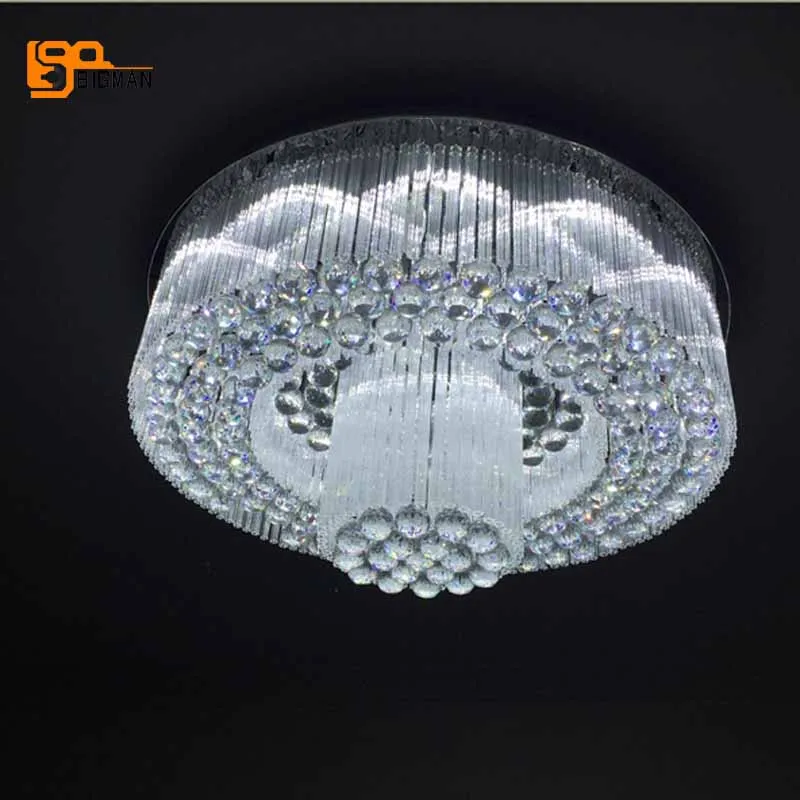 

modern ceiling crystal chandelier light fixtures Diameter 60cm luxury living room chandelier