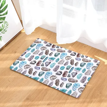 

CAMMITEVER Colorful Stones Rugs Kitchen Mat Anti-Slip Bathroom Carpet Home Entrance/Hallway Door Mat Wardrobe/Balcony Area Rug