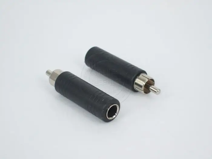 

RCA Phono Plug to 6.5mm 1/4" Mono Female Jack to RCA Male Plug Audio Connector