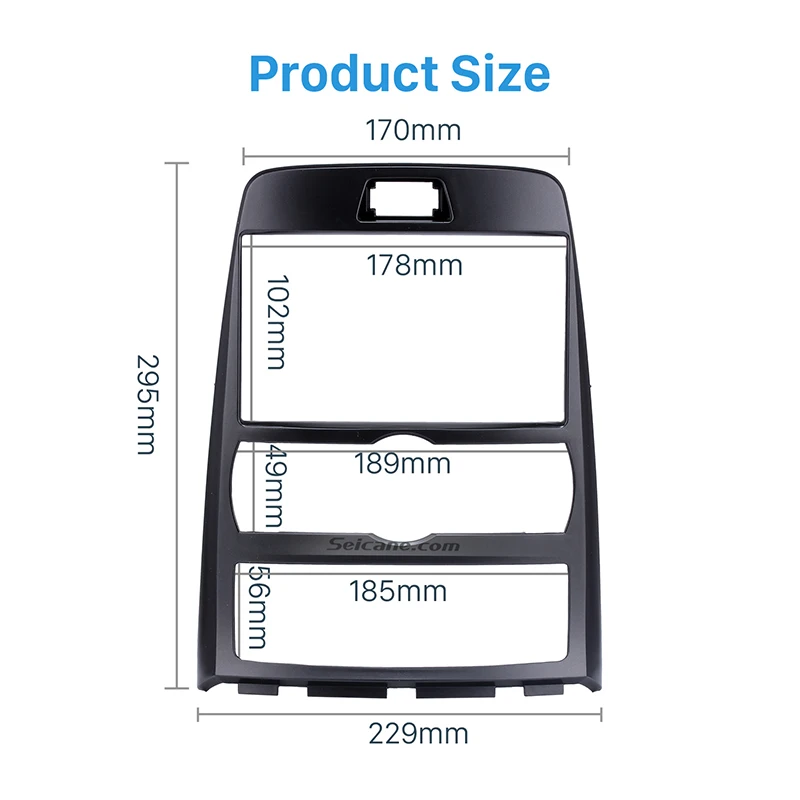 Seicane 2Din Автомобильная Радио Рамка фасции установка приборной панели установка пластины панель Рамка для 2010 hyundai Rohens купе