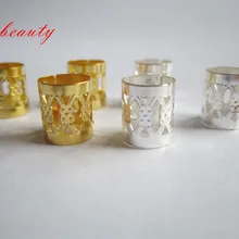 100 шт./лот, золотистые/Серебристые/разноцветные заколки для волос, бусины-дреды, регулируемые манжеты, клипсы, микро кольцо, бусины, аксессуары для самостоятельной сборки